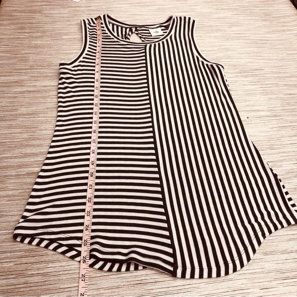 CAbi Gray White Stripe Sleeveless Top - Picture 11 of 16